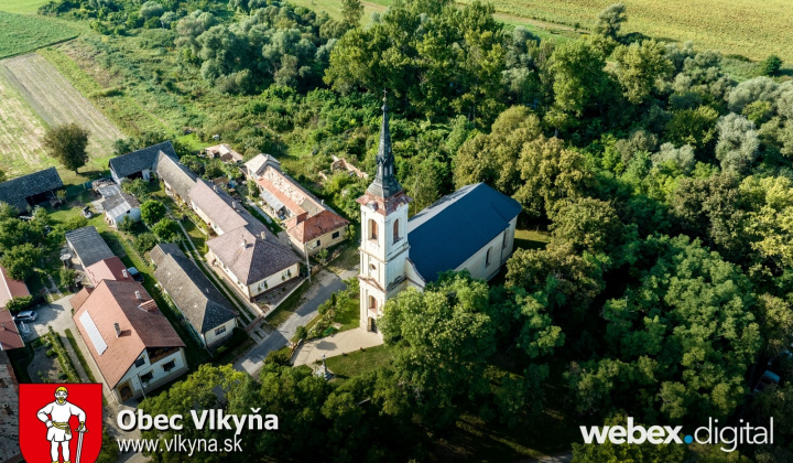 Dronové zábery obce Vlkyňa
